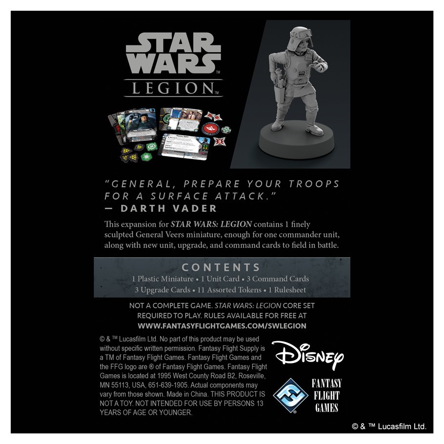 Star Wars : Legion - General Veers Commander Expansion